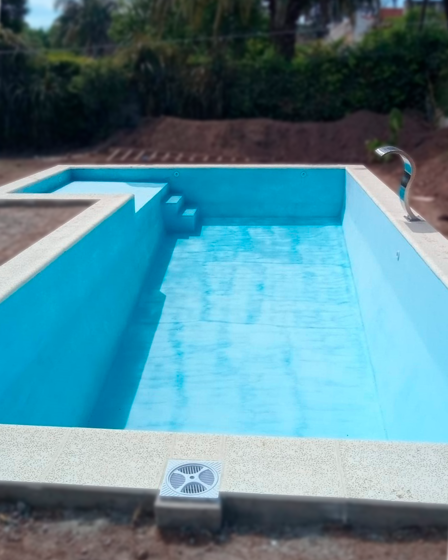 Construcción de pileta de material